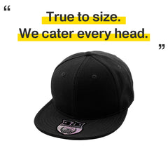 KB Ethos XXL Fitted Flat Brim Hat - 7-1/2" to 8-1/4"